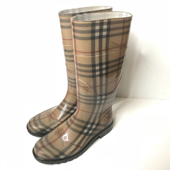 burberry rain boots house check